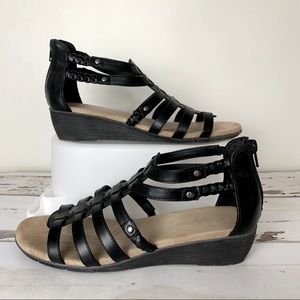 Naturalizer Gladiator Wedge Sandals 8.5